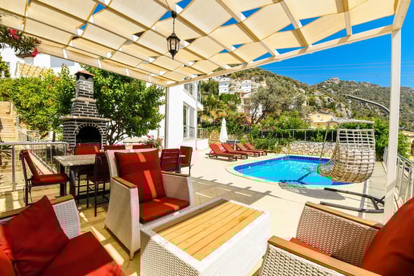 Villa Vivaldi, Kalkan Bölgesinde, 4 Odalı, Deniz Manzaralı Villa 1