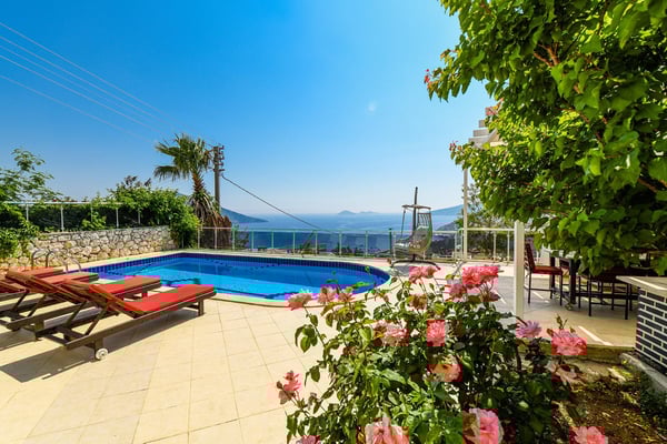 Villa Vivaldi, Kalkan Bölgesinde, 4 Odalı, Deniz Manzaralı Villa 2