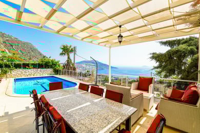 Villa Vivaldi, Kalkan Bölgesinde, 4 Odalı, Deniz Manzaralı Villa 3