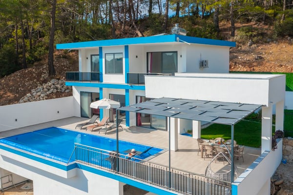 Villa Rosso-2, Kalkan Bölgesinde, 5 Kişilik ve Jakuzili 1