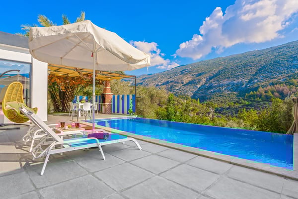 Villa Rosso, Kalkan Bölgesinde, Jakuzili, Korunaklı Balayı Villası 2