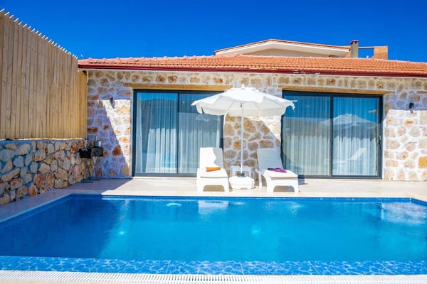 Villa Ela, Kalkan Bölgesinde, Merkeze Yakın, Jakuzili 2