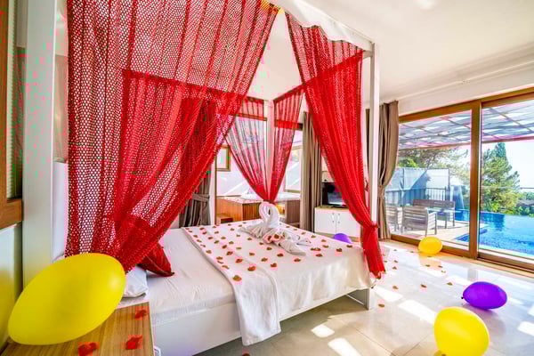 Villa Kaktüs, Kalkan Bölgesinde, Jakuzili Balayı Villası 3