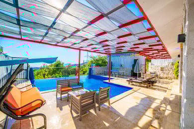 Villa Kaktüs, Kalkan Bölgesinde, Jakuzili Balayı Villası 2