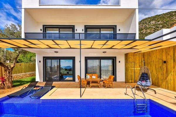 Villa Mobidik-1, Kaş Bölgesinde, Deniz Manzaralı ve Jakuzili 2