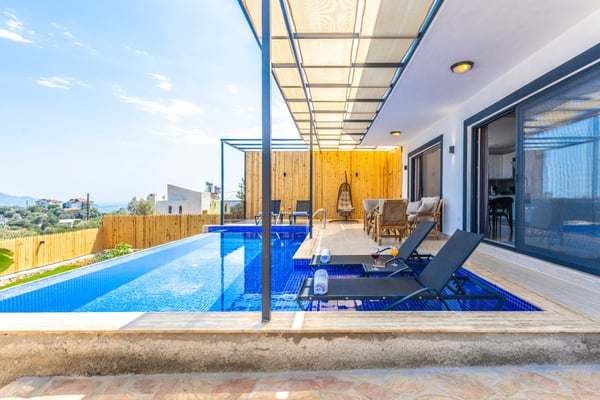 Villa Mobidik-2, Kaş Bölgesinde, Deniz Manzaralı ve Jakuzili 3