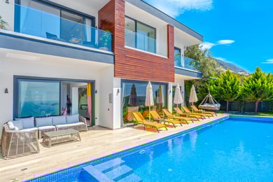 Villa Yelkin, Kalkan Bölgesinde, Deniz Manzaralı, Jakuzili Muhafazakar Villa 2