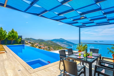 Villa Yelkin, Kalkan Bölgesinde, Deniz Manzaralı, Jakuzili Muhafazakar 1