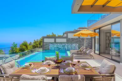 Villa Efsun-2, Deniz Manzaralı, 2 Süit Odalı, Lüks Villa 3