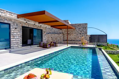 Villa Miele-2, Hamam, Jakuzi, Sanuna ve Deniz Manzaralı 1