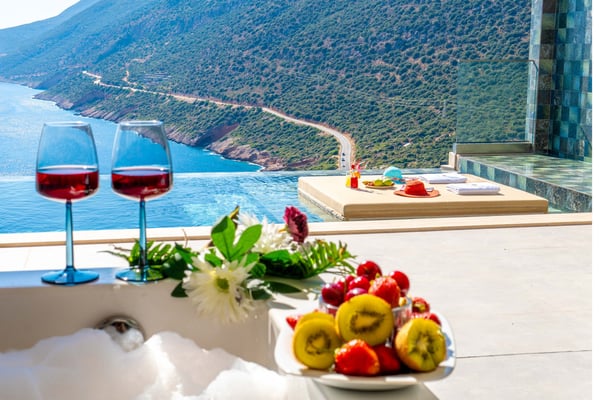 Villa Miele-2, Hamam, Jakuzi, Sanuna ve Deniz Manzaralı 3