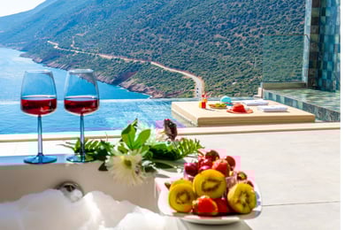 Villa Miele-2, Hamam, Jakuzi, Sanuna ve Deniz Manzaralı 3