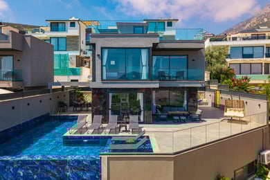 Villa Fuga, Kalkan Bölgesinde, 4 Odalı, İki Havuzlu ve Saunalı 1