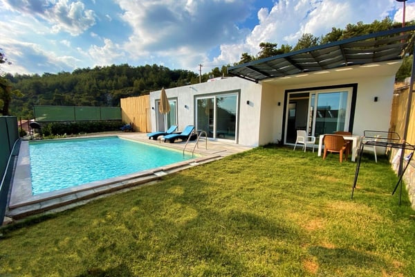 Villa Boncuk, Kalkan Bölgesinde, Korunaklı Yüzme Havuzlu 1