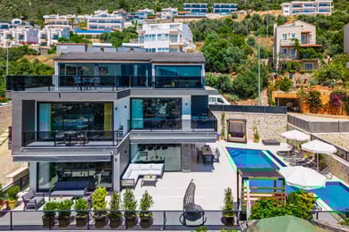 Villa Dessa, Kalkan'da, Hamam, Sauna ve Deniz Manzaralı 3