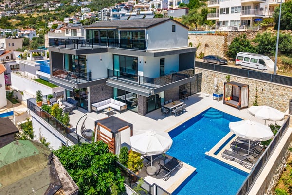 Villa Dessa, Kalkan'da, Hamam, Sauna ve Deniz Manzaralı 1