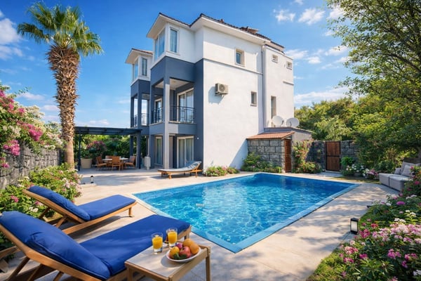 Villa Patara‑2, Jakuzi & Çocuk Havuzu, Deniz Manzaralı, 4 Odalı 1