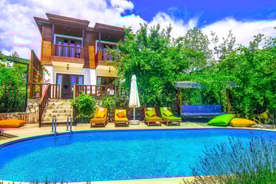 Villa Loren-1, Kalkan Bölgesinde, Dört Odalı, Deniz Manzaralı Villa 1