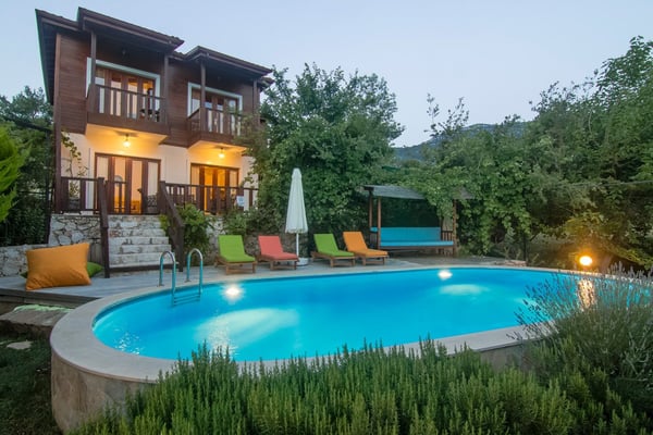 Villa Loren-1, Kalkan Bölgesinde, Dört Odalı, Deniz Manzaralı Villa 2
