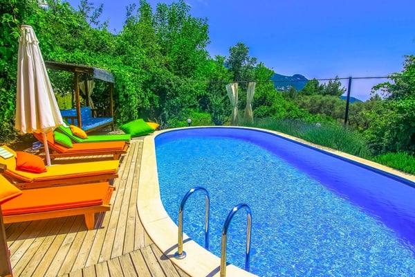 Villa Loren-1, Kalkan Bölgesinde, Dört Odalı, Deniz Manzaralı Villa 3