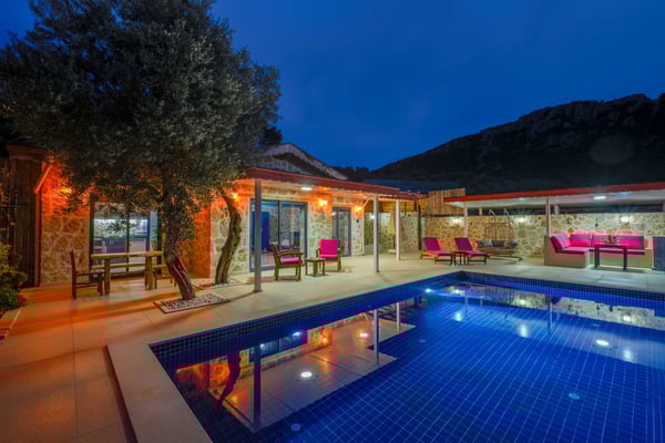 Villa Rüya-2, Kalkan Bölgesinde, Deniz Manzaralı ve Jakuzili 2