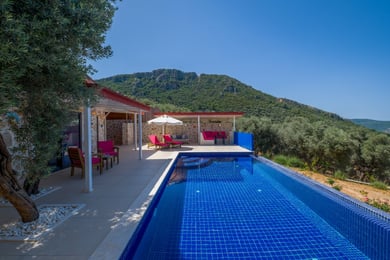 Villa Rüya-3, Kalkan Bölgesinde, Deniz Manzaralı ve Jakuzili 2