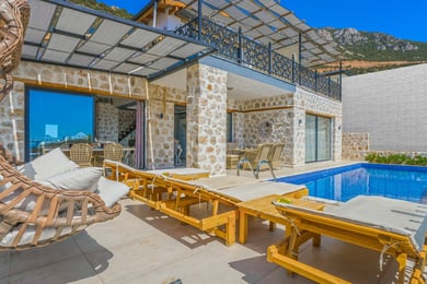 Villa Tarab-3, Deniz Manzaralı, Hamam, Sauna ve Jakuzili 1