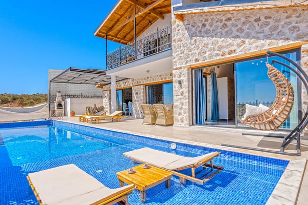 Villa Arp-2, Deniz Manzaralı, Jakuzili ve 2 Odalı 2