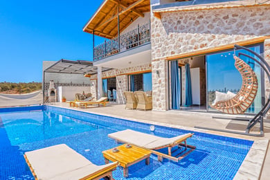 Villa Arp-2, Deniz Manzaralı, Jakuzili ve 2 Odalı 2