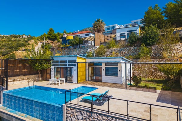 Villa Pile-4, Deniz Manzaralı, Jakuzili ve Kapalı Havuzlu 3