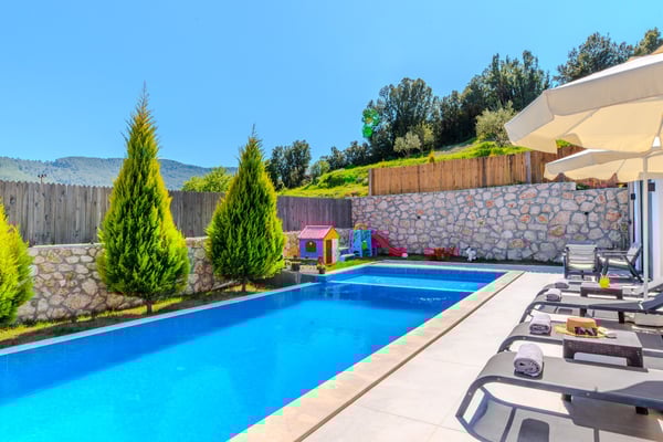 Villa Evcara, İki Odalı, Korunaklı Havuzlu Jakuzili 3