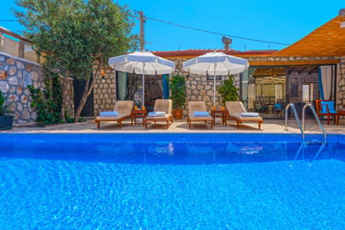 Villa Lilith-2, Kalkan Bölgesinde, 2 Odalı, Jakuzili, Taş Mimari 2