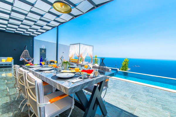 Villa Violeta-3, Deniz Manzaralı, 3 Odalı, Jakuzili 2