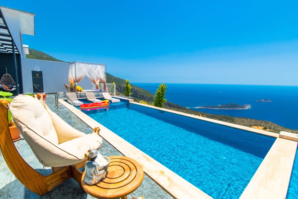 Villa Violeta-3, Deniz Manzaralı, 3 Odalı, Jakuzili 3
