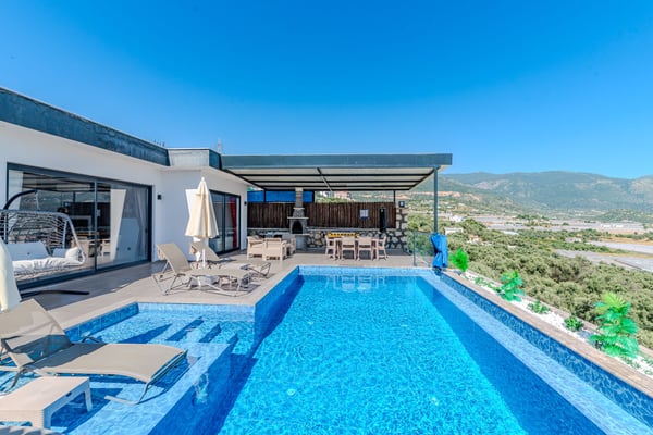 Villa Akragos, Kalkan Bölgesinde, 2 Odalı, Jakuzili, Muhafazakar 2