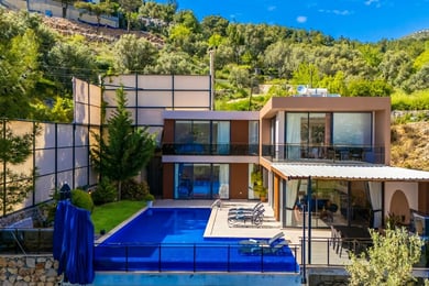 Villa Amor-2, Korunaklı Havuzlu, Deniz Manzaralı, Doğa İçinde 2