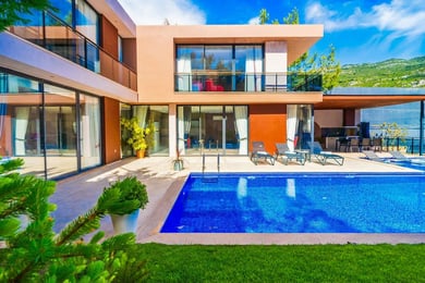 Villa Amor-2, Korunaklı Havuzlu, Deniz Manzaralı, Doğa İçinde 3