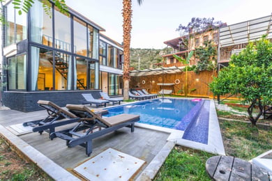 Villa Şans, 5 Odalı, Çift Jakuzili, Sauna ve Sinema Odalı 3