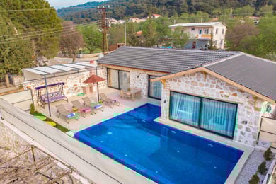 Villa Baran, Kalkan Sarıbelen'de, Doğa İçerisinde, Lüks Muhafazakar Villa 1
