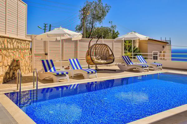 Villa Fariste, Deniz Manzaralı, Merkezi Konumda, Jakuzili Lüks Villa 3