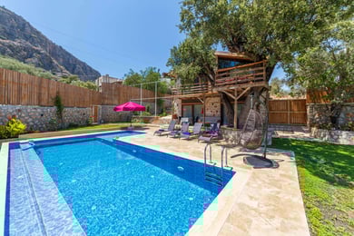 Villa Birce, Taş Mimarili, Süit Odalı, Manzaralı Lüks Villa 2