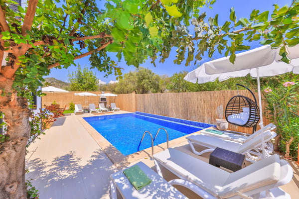Villa Buğday-2, Doğa İçerisinde, Korunaklı Havuzlu, Manzaralı Villa 3