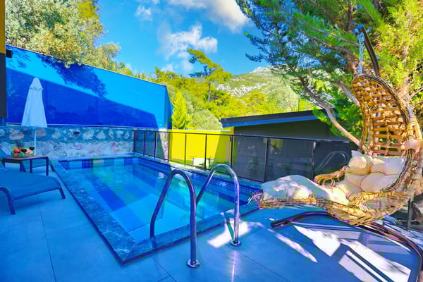 Villa Money, Kalkan Bölgesinde, Isıtmalı Havuzlu, Doğa İçinde Balayı Villası 3