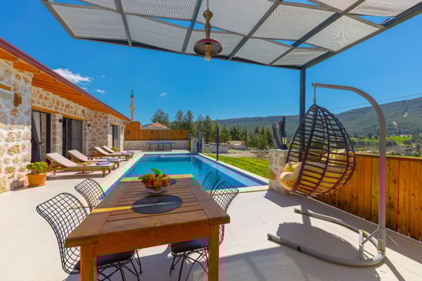 Villa Edis, İki Odalı, Korunaklı Havuzlu Jakuzili 2