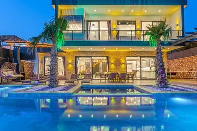 Villa Salambo-7, Kalkan Bölgesinde, Çift Jakuzili ve Muhafazakar 2