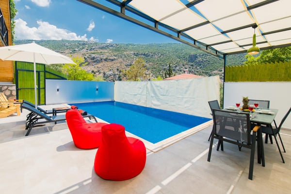 Villa Arjantin, Korunaklı Havuzlu, Jakuzili ve Balayına Uygun 3