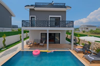 Villa Oskar, Fethiye Bölgesinde, 3 Odalı, Jakuzili Villa 1