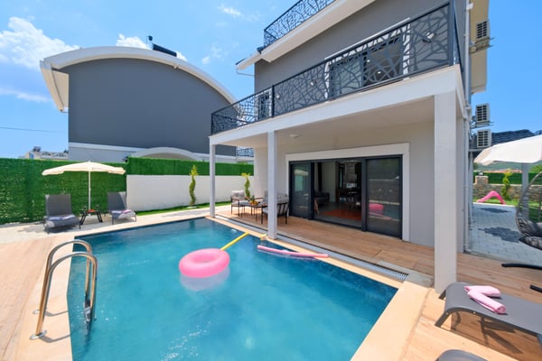 Villa Oskar, Fethiye Bölgesinde, 3 Odalı, Jakuzili Villa 2