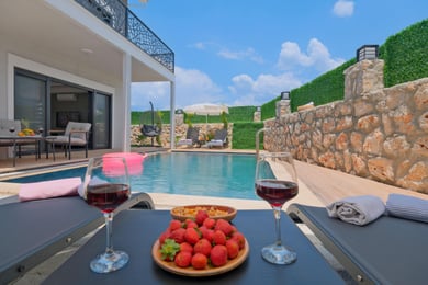 Villa Oskar, Fethiye Bölgesinde, 3 Odalı, Jakuzili Villa 3