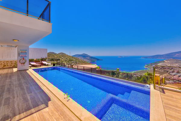 Villa Pathos, Kalkan Bölgesinde, 3 Odalı, Deniz Manzaralı Villa 3